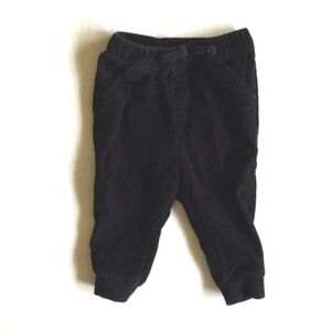 old navy black corduroy jogger pants 12-18 months baby